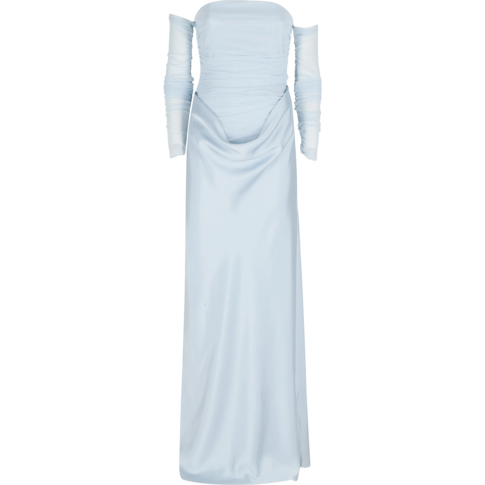RUCHED MAXI DRESS