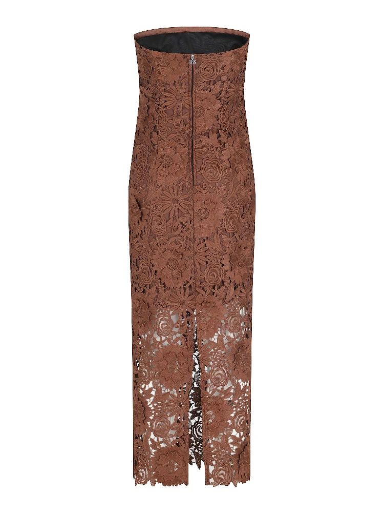 3D LACE MIDI DRESS alternative