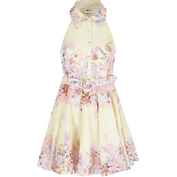 SHORT DRESS WITH BUCKLE BELT