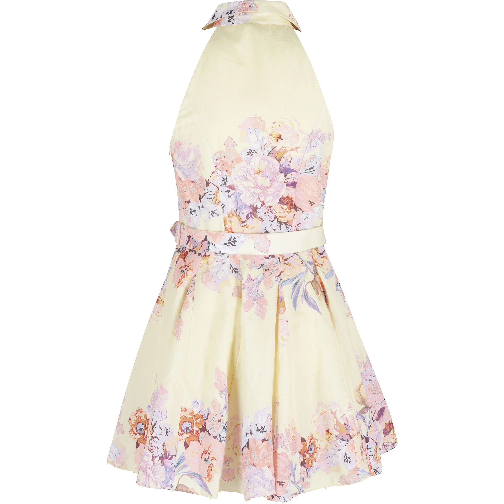 SHORT DRESS WITH BUCKLE BELT