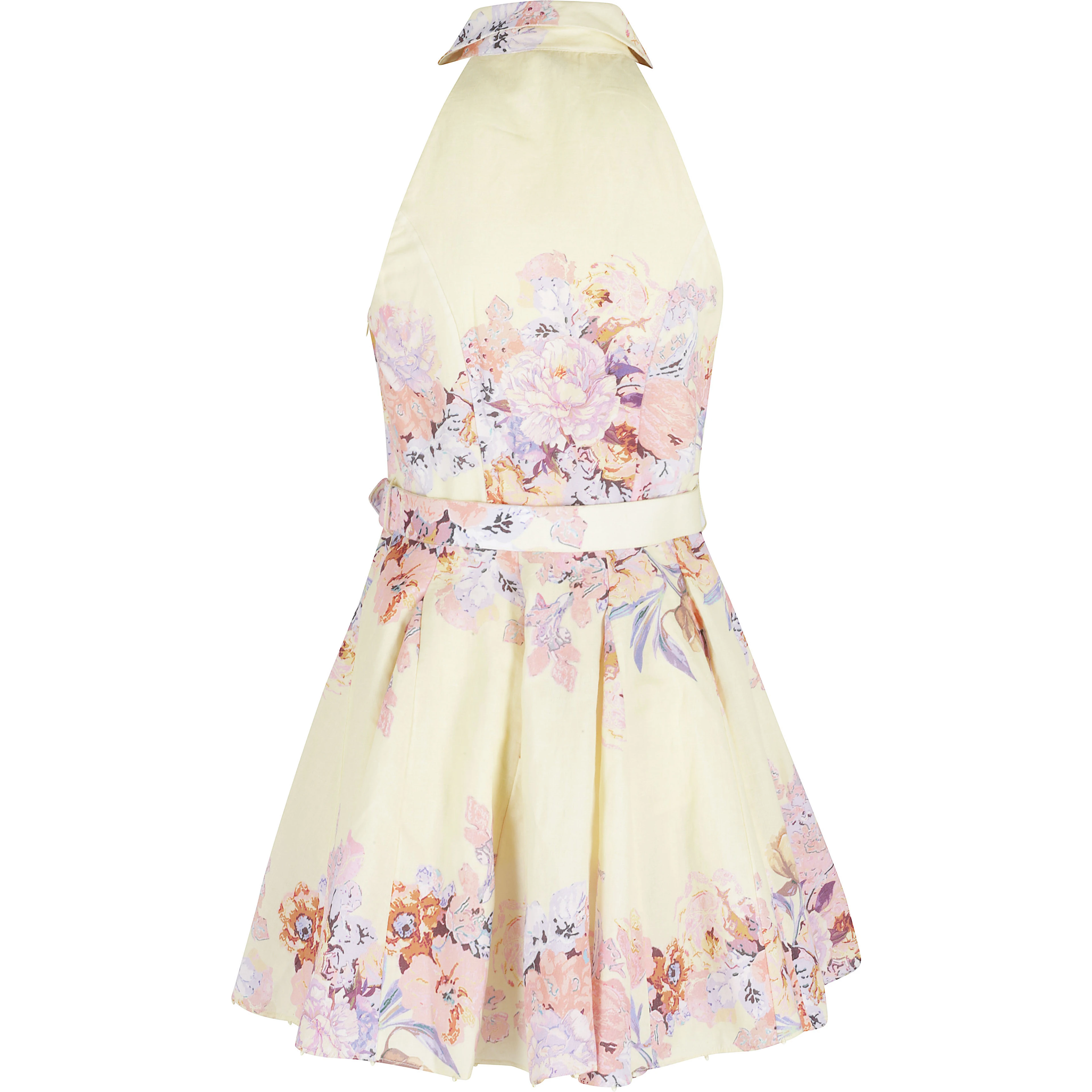 SHORT DRESS WITH BUCKLE BELT