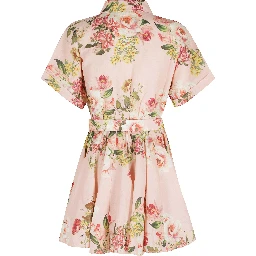 SHORT DRESS WITH BUCKLE BELT