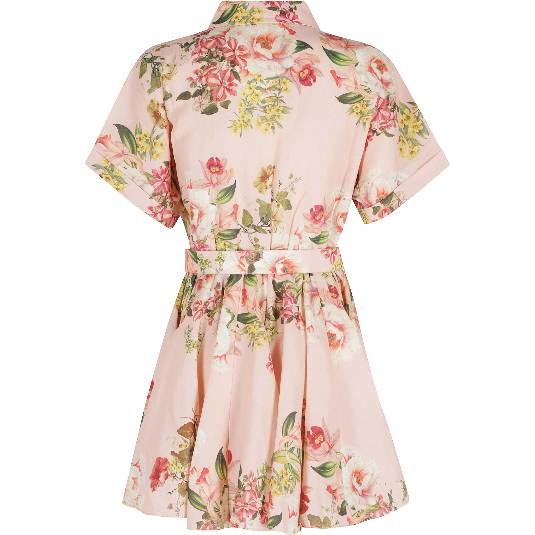 SHORT DRESS WITH BUCKLE BELT