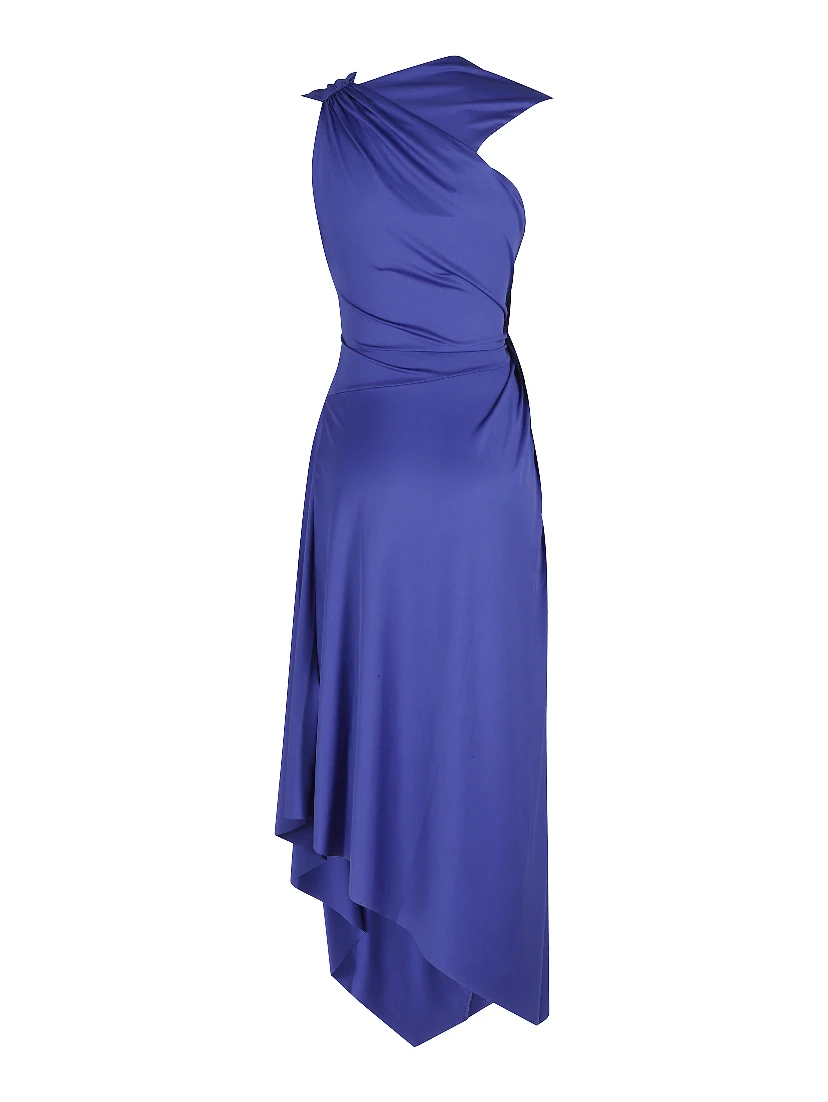 ASYMMETRIC MIDI DRESS