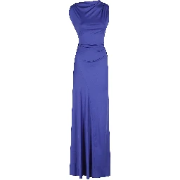 SLEEVELESS DRAPED GOWN