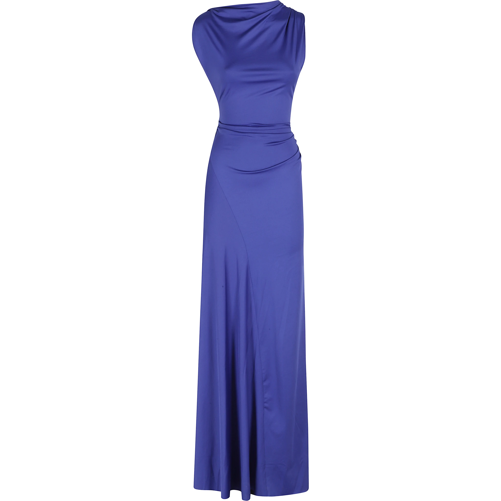 SLEEVELESS DRAPED GOWN
