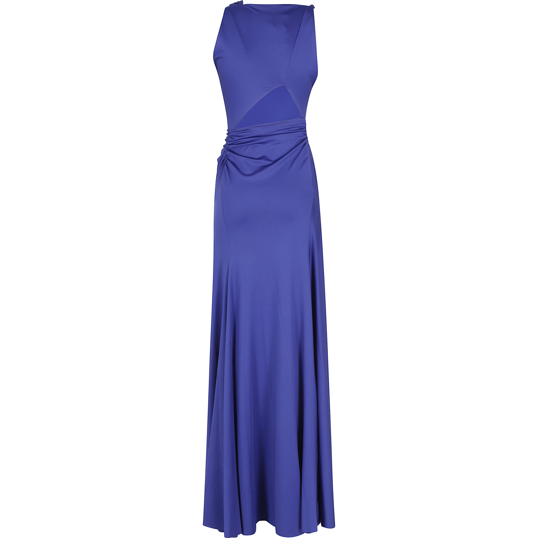 SLEEVELESS DRAPED GOWN