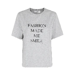 SLOGAN TEE - FASHION MADE ME SMILE