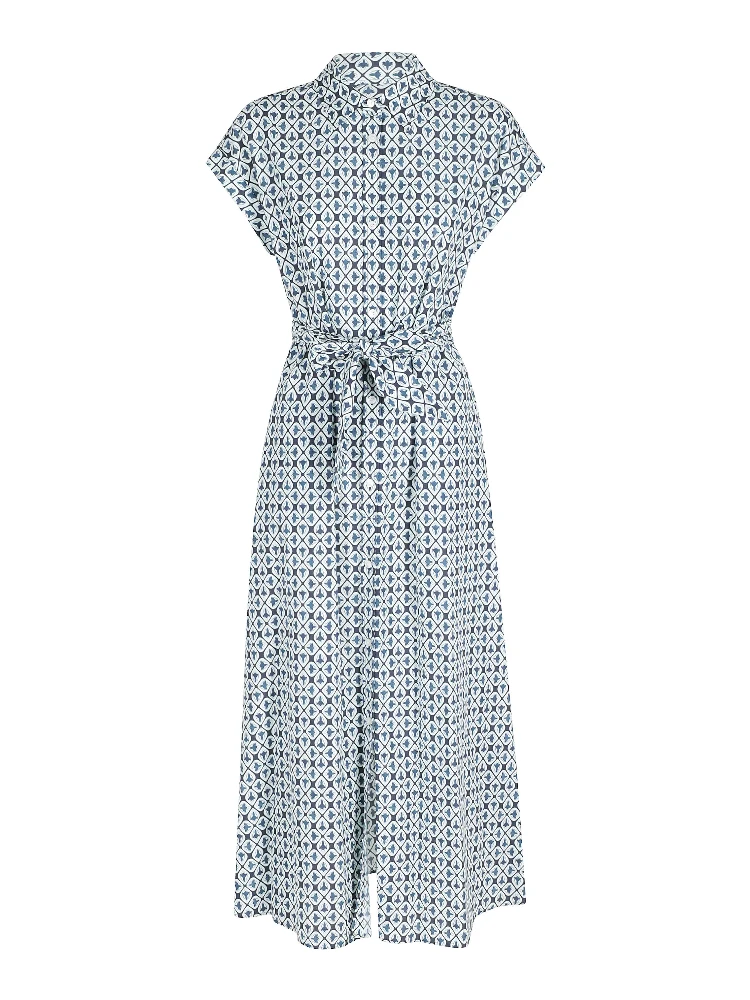 COTTON VISCOSE CHEMISIER DRESS