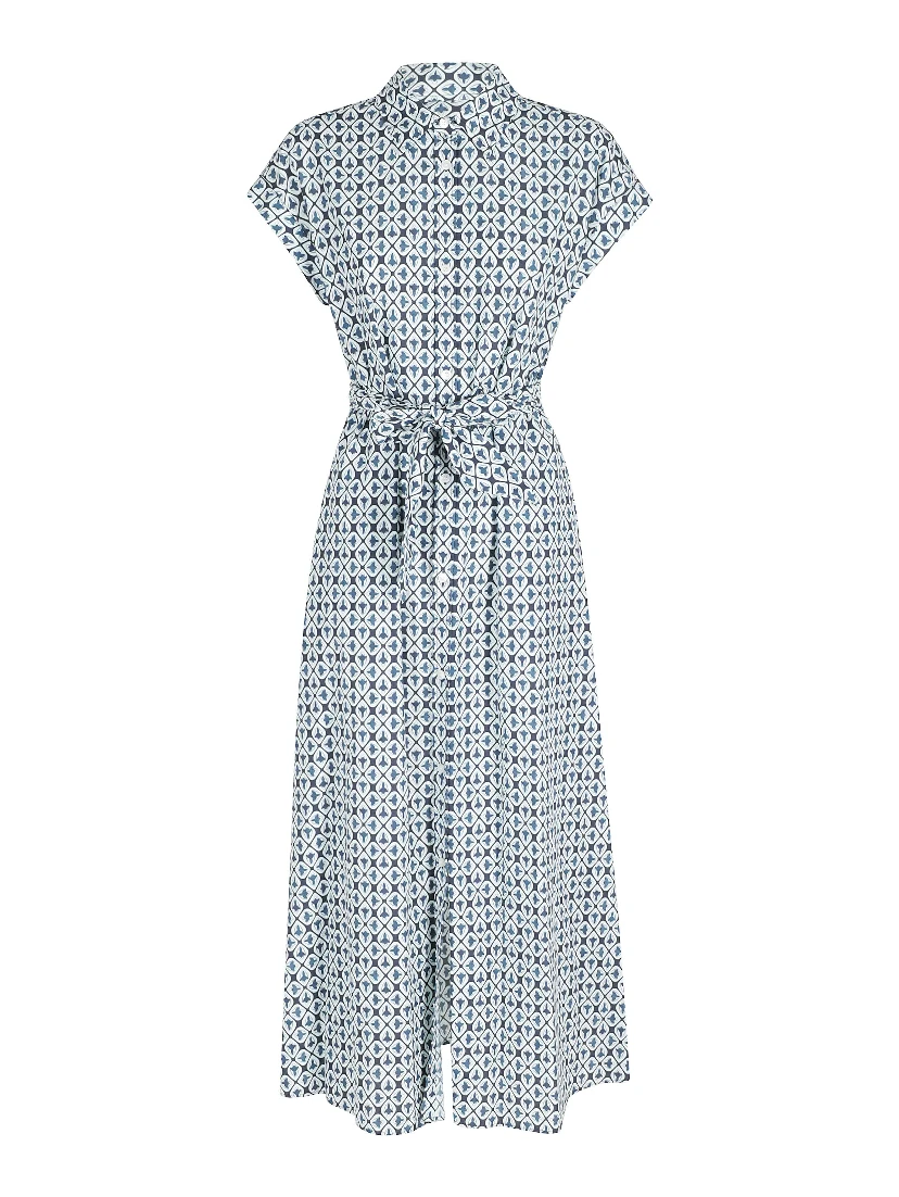 COTTON VISCOSE CHEMISIER DRESS