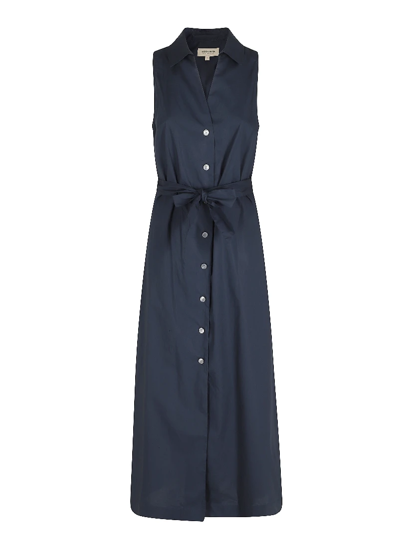 COTTON POPLIN SHIRT DRESS