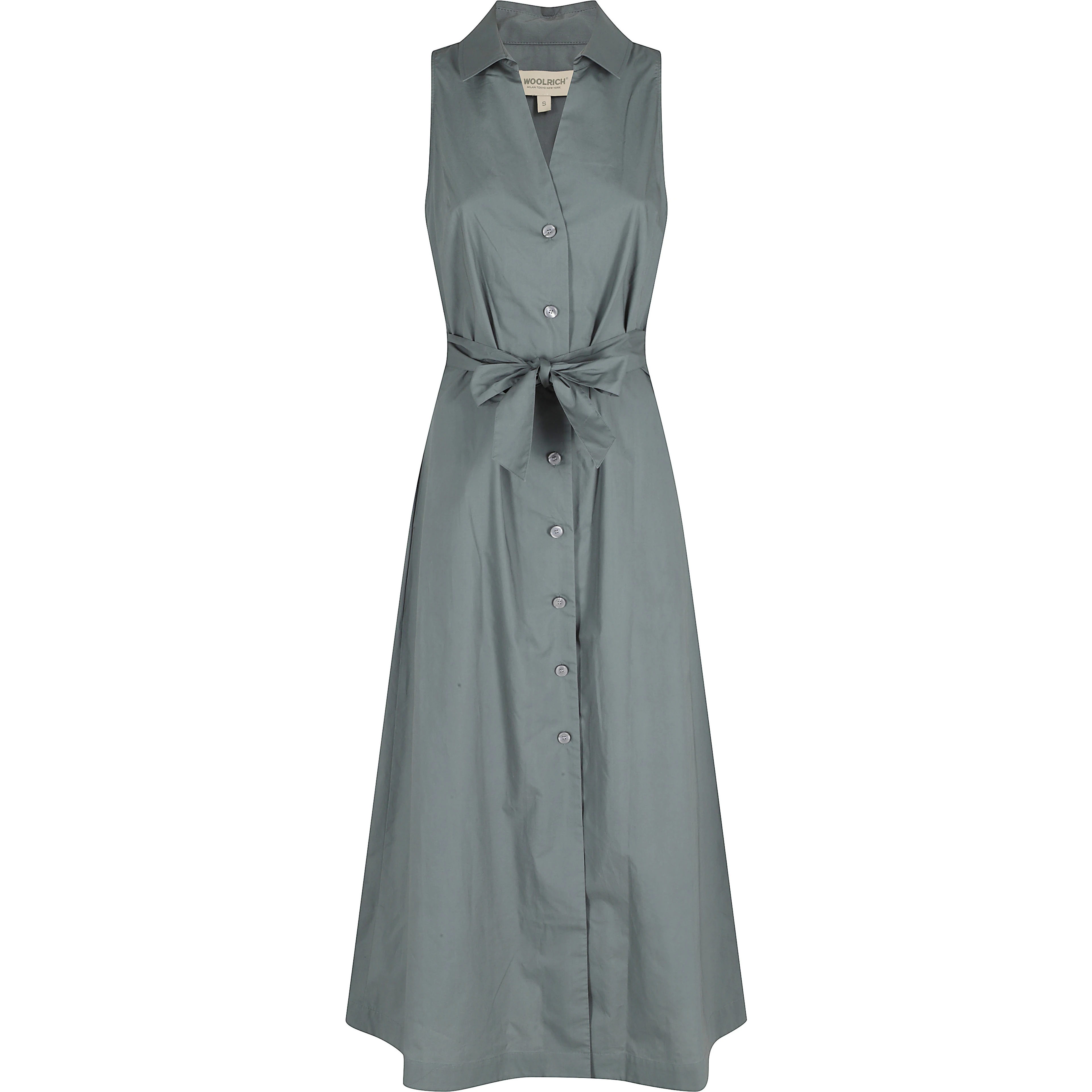 COTTON POPLIN SHIRT DRESS