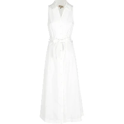 COTTON POPLIN SHIRT DRESS