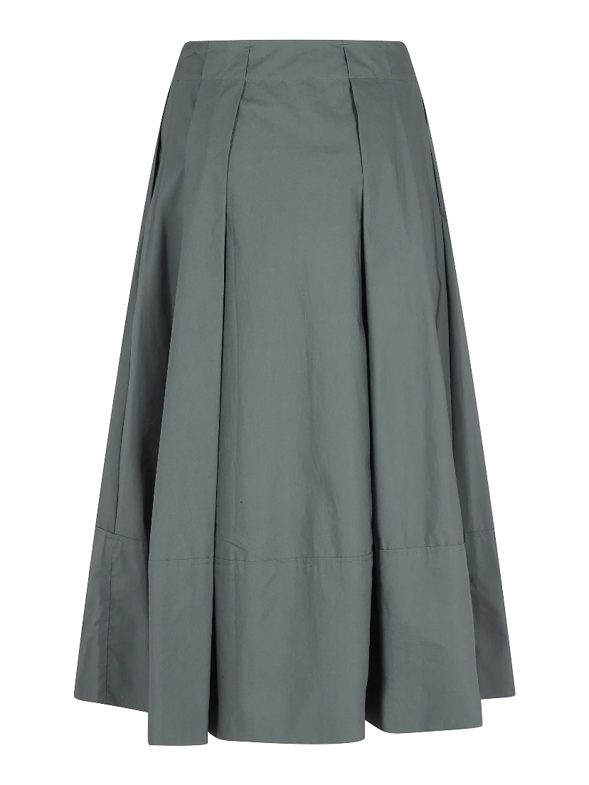 COTTON POPLIN SKIRT