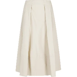 COTTON POPLIN SKIRT