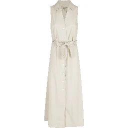 COTTON POPLIN SHIRT DRESS