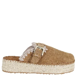 JUTE CLOG PLAIN SUEDE