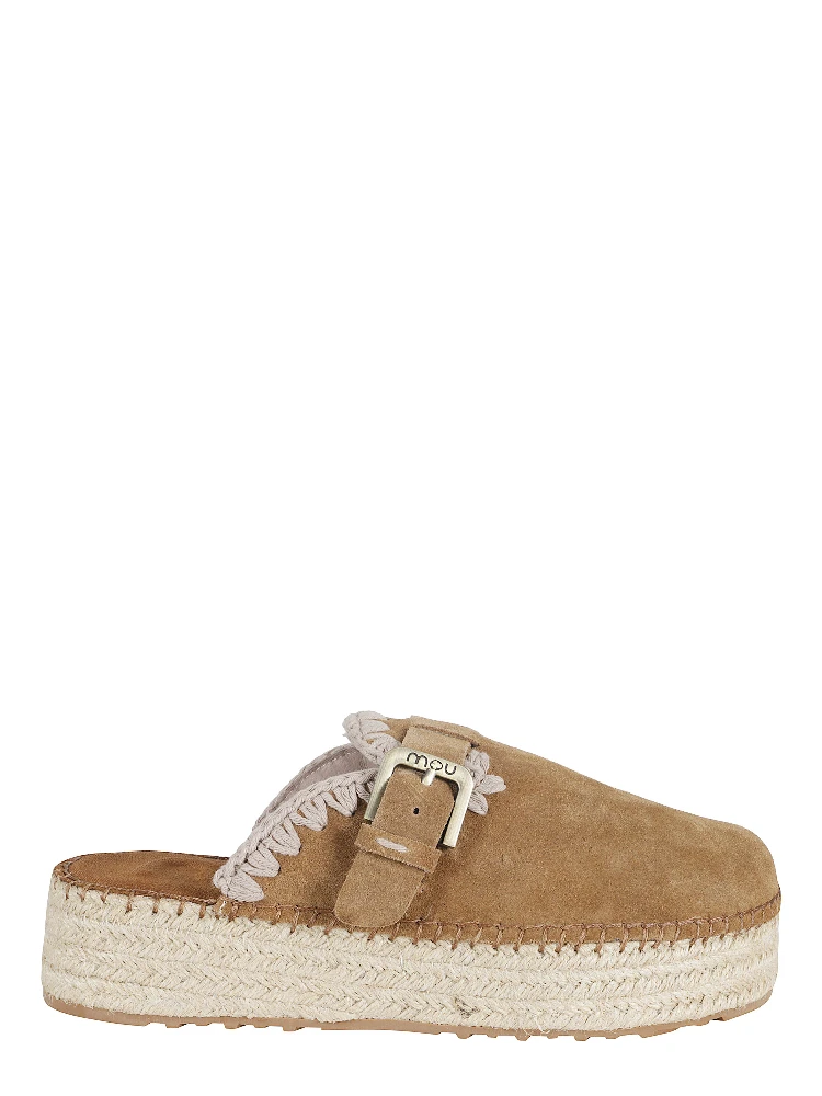 JUTE CLOG PLAIN SUEDE