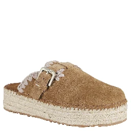JUTE CLOG PLAIN SUEDE