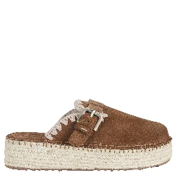 JUTE CLOG PLAIN SUEDE