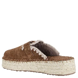 JUTE CLOG PLAIN SUEDE