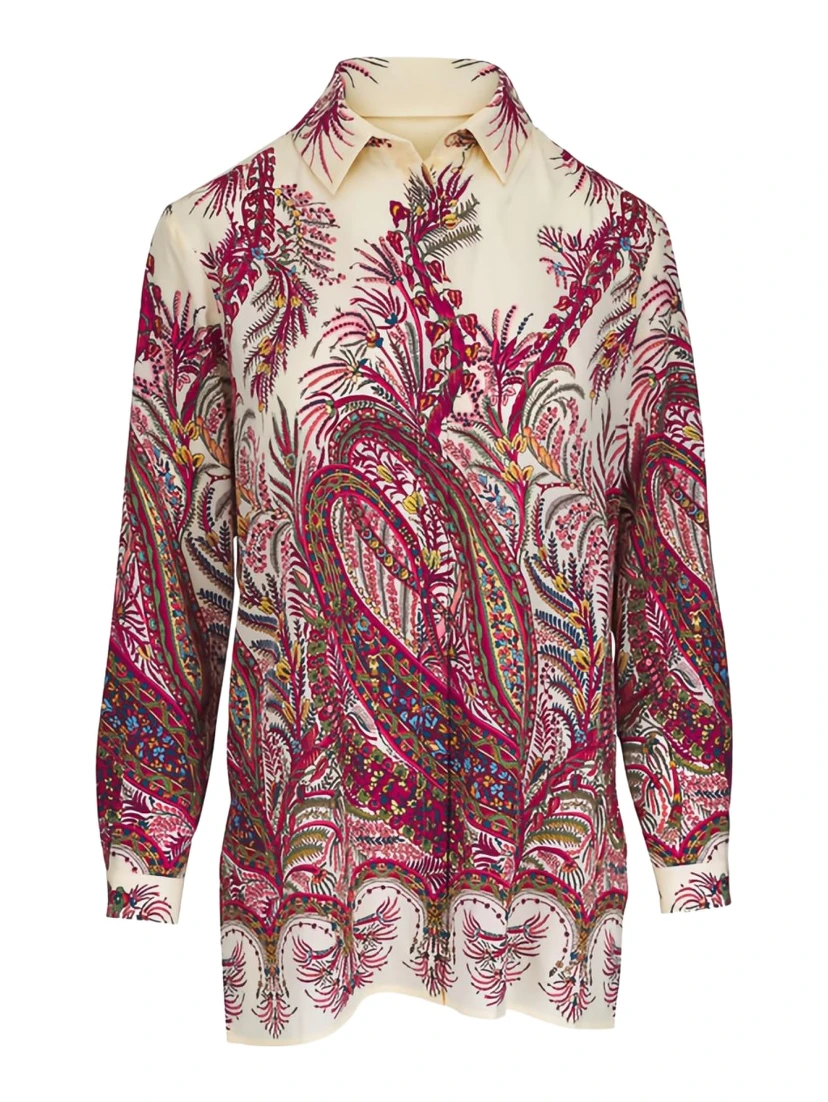 CAMICIA CON STAMPA "PAISLEY"