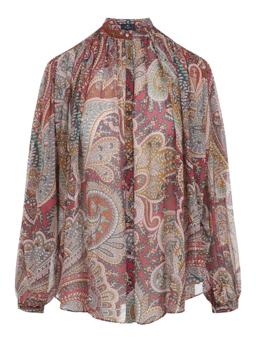 CAMICIA CON STAMPA "PAISLEY"