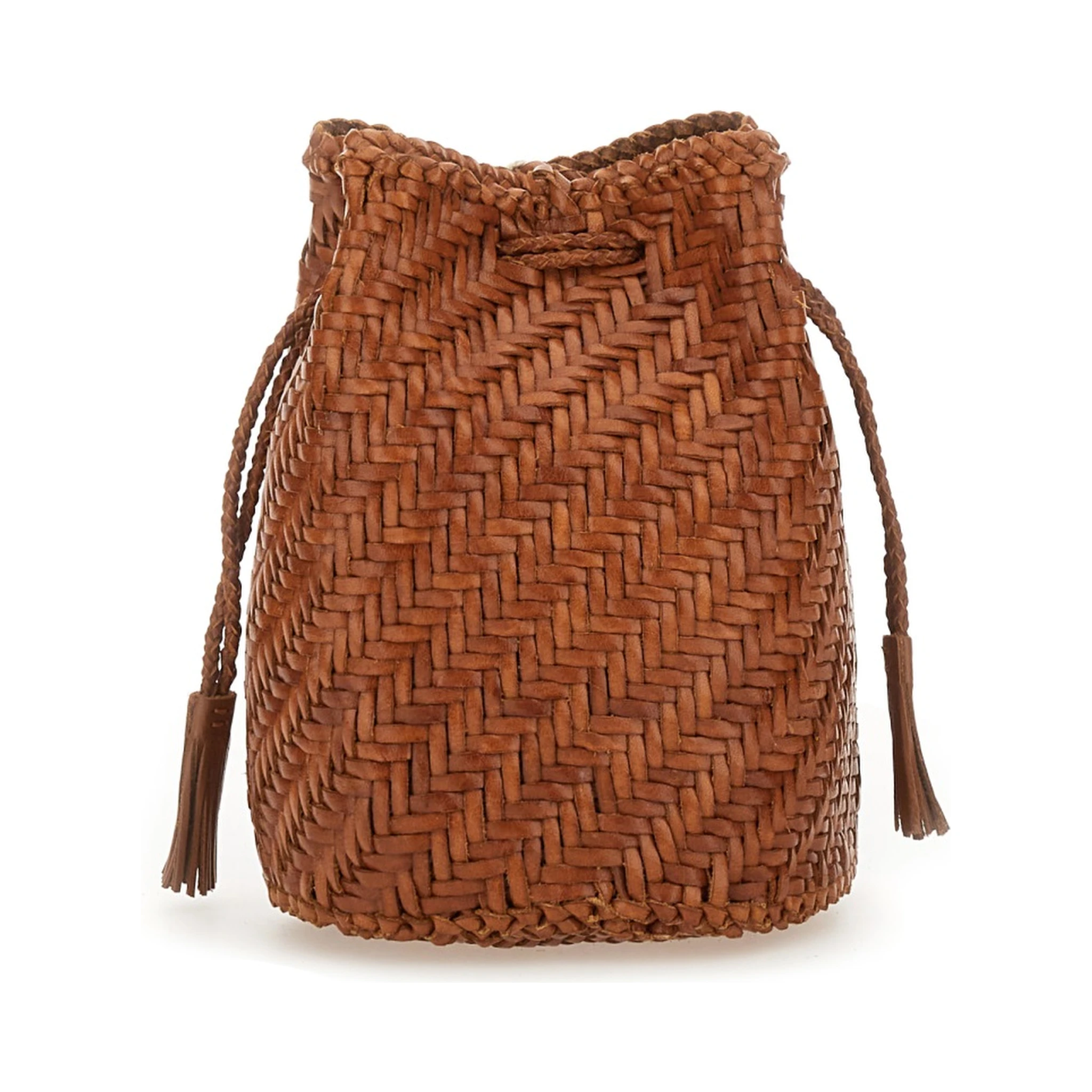 BORSA "POMPOM DOUBLE JUMP TAN"