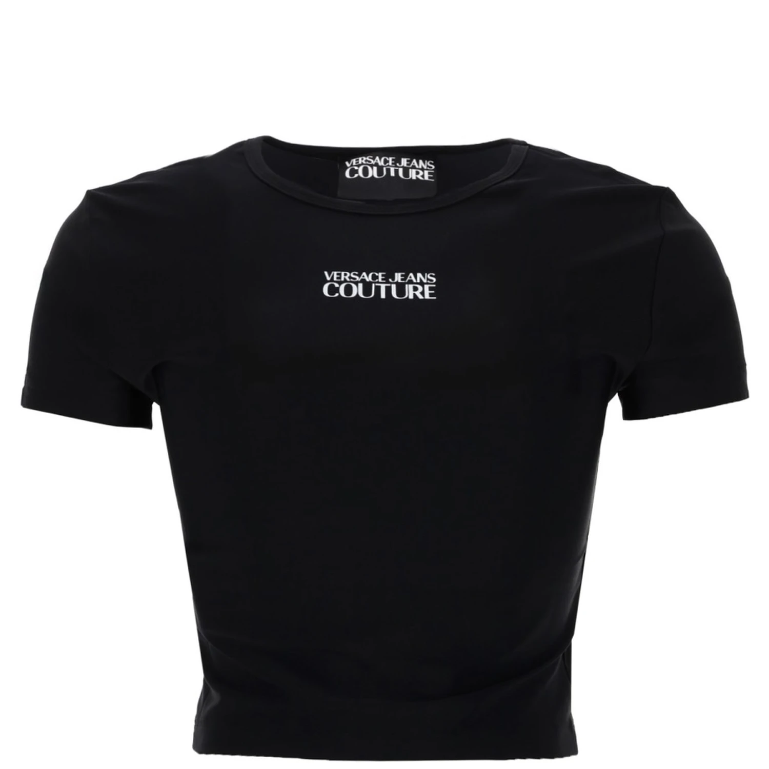 T-SHIRT CROP CON LOGO