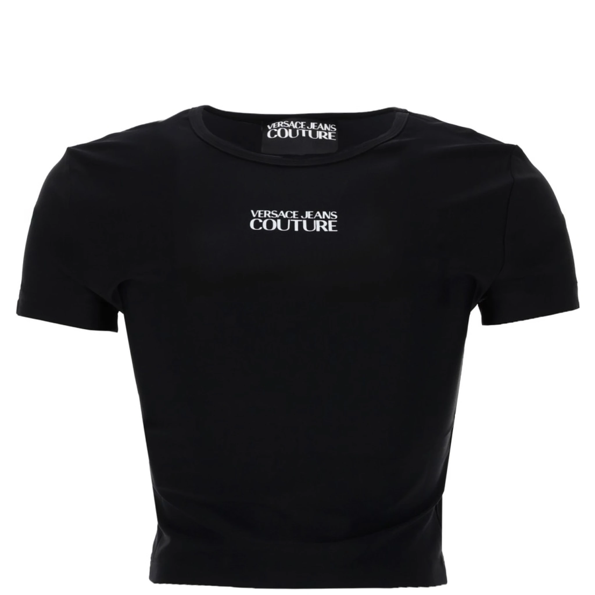 T-SHIRT CROP CON LOGO