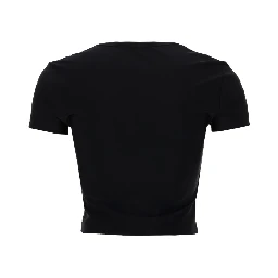 T-SHIRT CROP CON LOGO