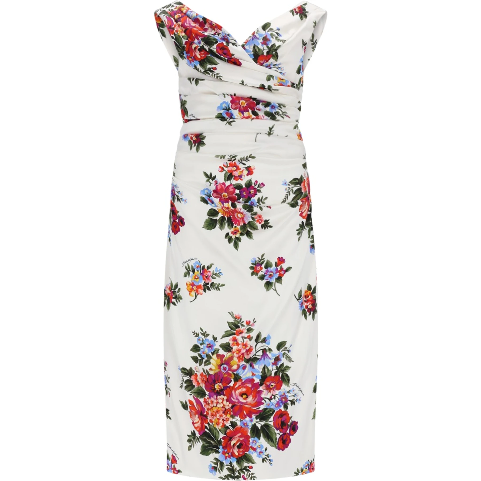 ABITO IN RASO CON STAMPA