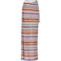 GONNA LUNGA PAREO CON MOTIVO ZIG ZAG