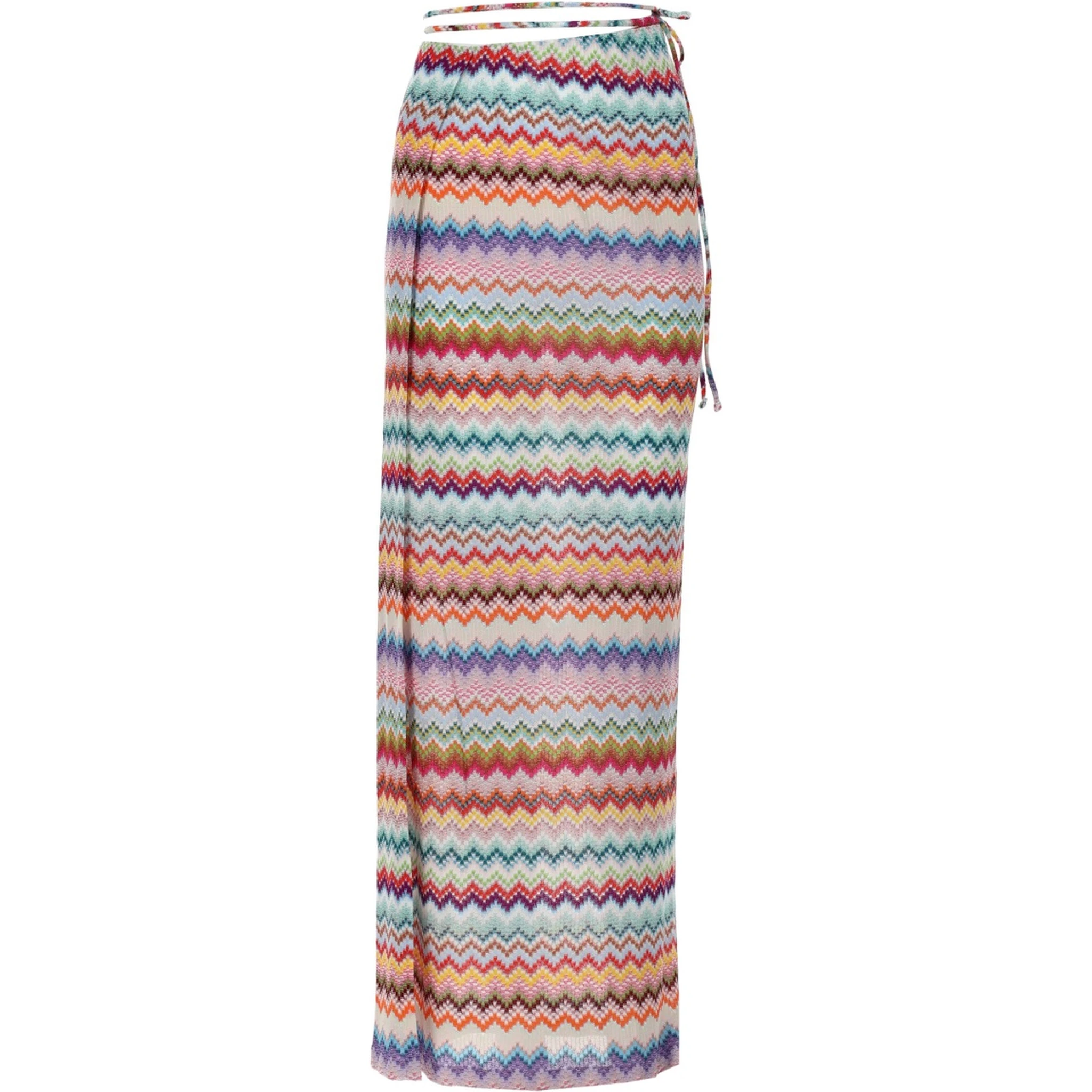 GONNA LUNGA PAREO CON MOTIVO ZIG ZAG