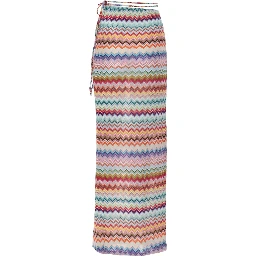 GONNA LUNGA PAREO CON MOTIVO ZIG ZAG