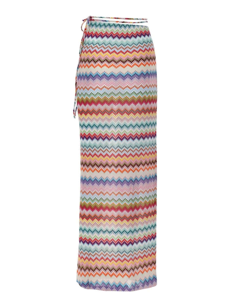 GONNA LUNGA PAREO CON MOTIVO ZIG ZAG alternative