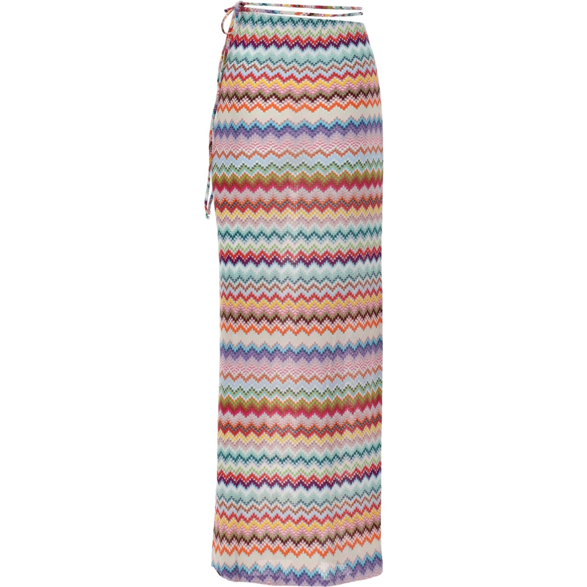 GONNA LUNGA PAREO CON MOTIVO ZIG ZAG