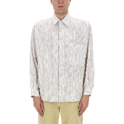 CAMICIA IN COTONE "CRINCKLE"