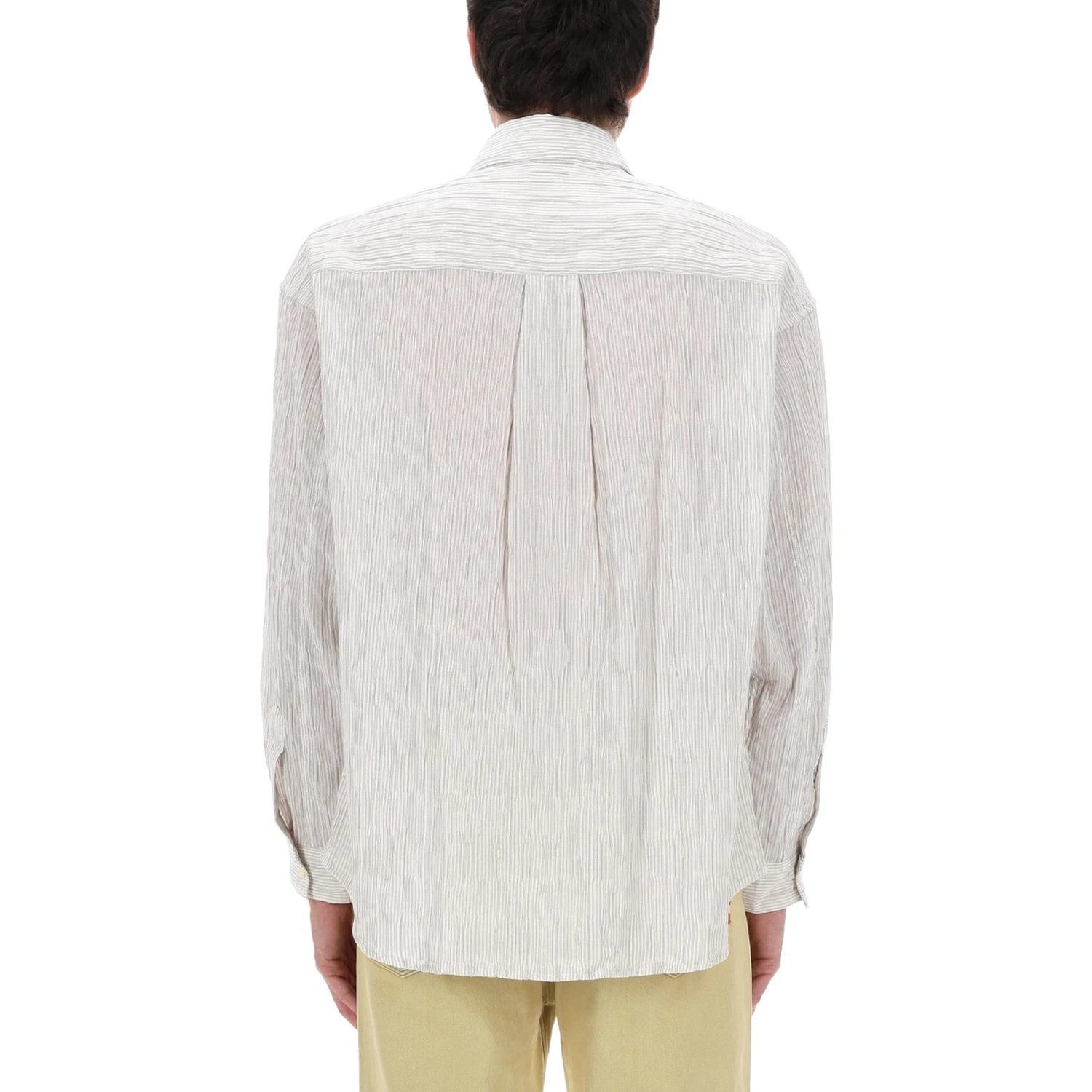 CAMICIA IN COTONE "CRINCKLE"