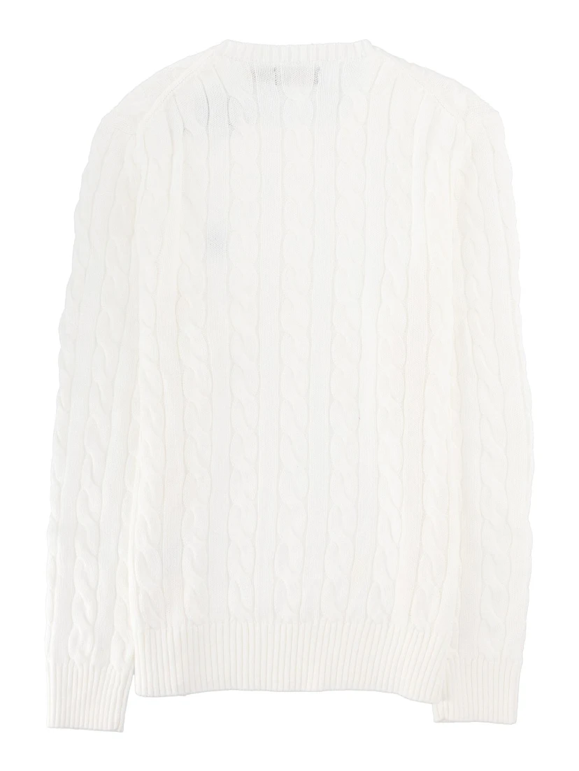 MAGLIA A TRECCE CON LOGO