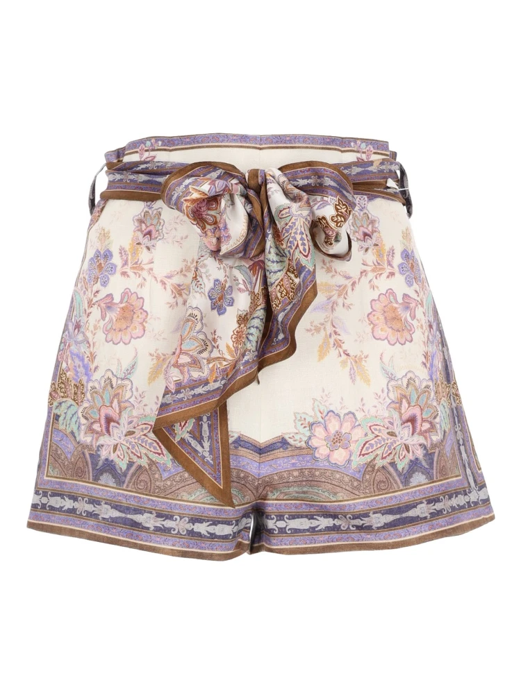 SHORTS CON FOULARD "LUNA"