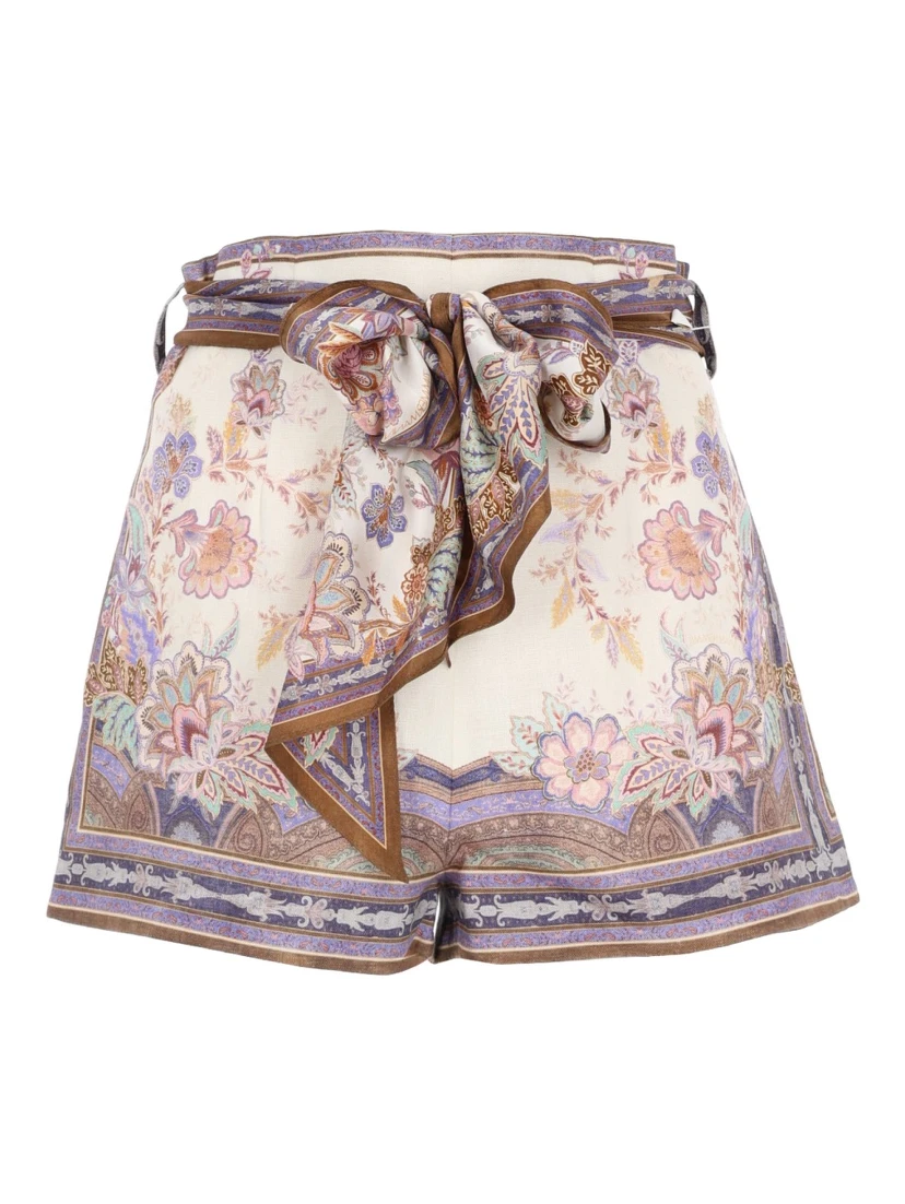 SHORTS CON FOULARD "LUNA"