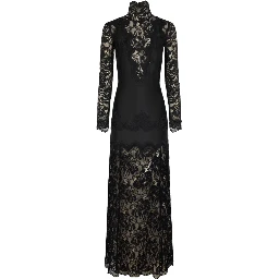 ABITO LUNGO IN PIZZO E JERSEY