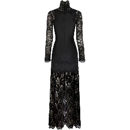 ABITO LUNGO IN PIZZO E JERSEY