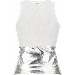 RIBBED TOP WITH PIERCING APPLIQUE