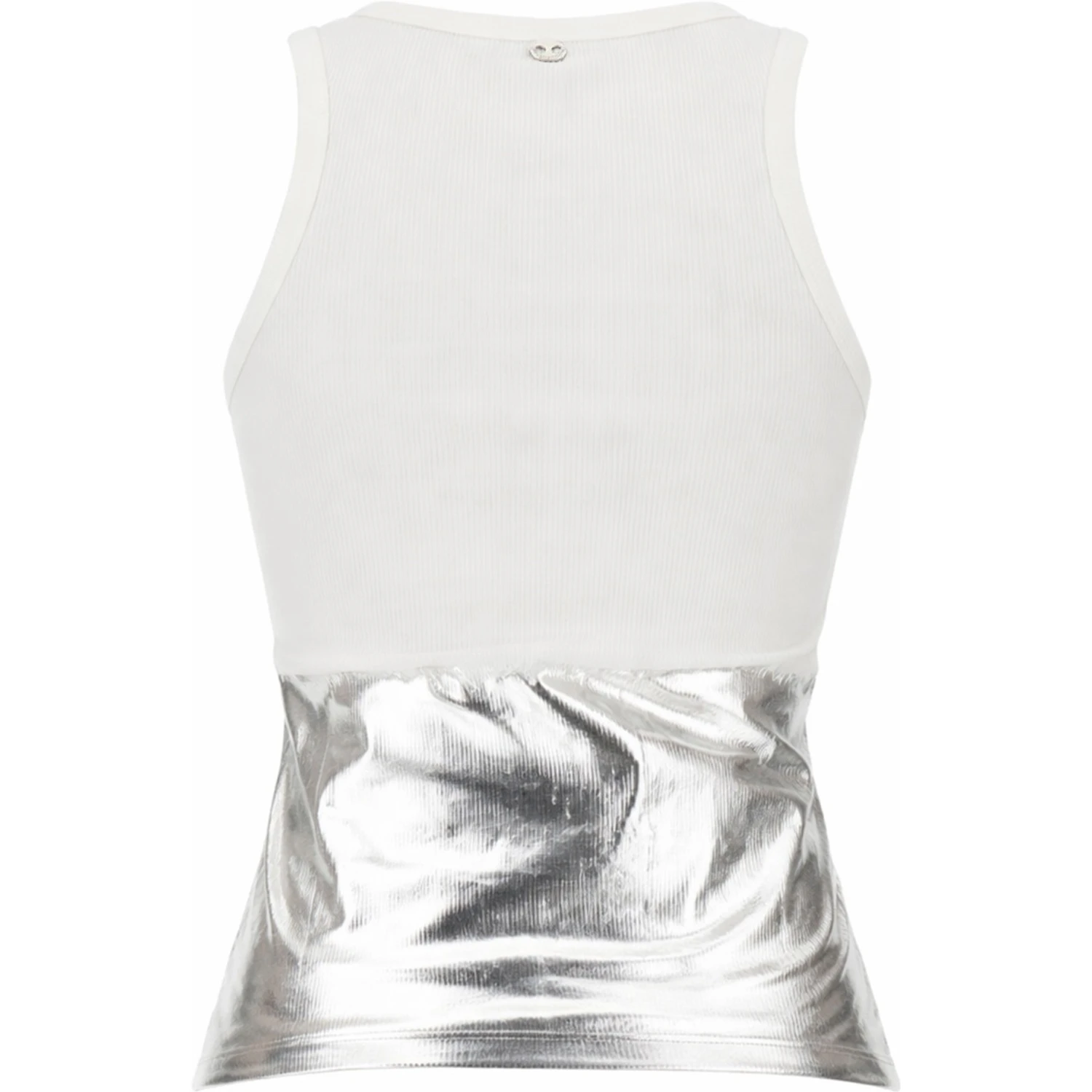 RIBBED TOP WITH PIERCING APPLIQUE
