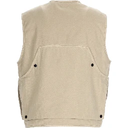 GILET OVERSIZE CON PATCH LOGO