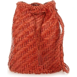 BORSA "POMPOM DOUBLE JUMP TAN"