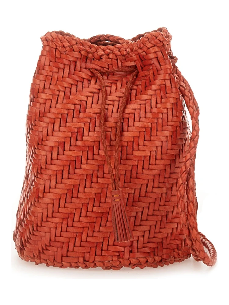 BORSA "POMPOM DOUBLE JUMP TAN"