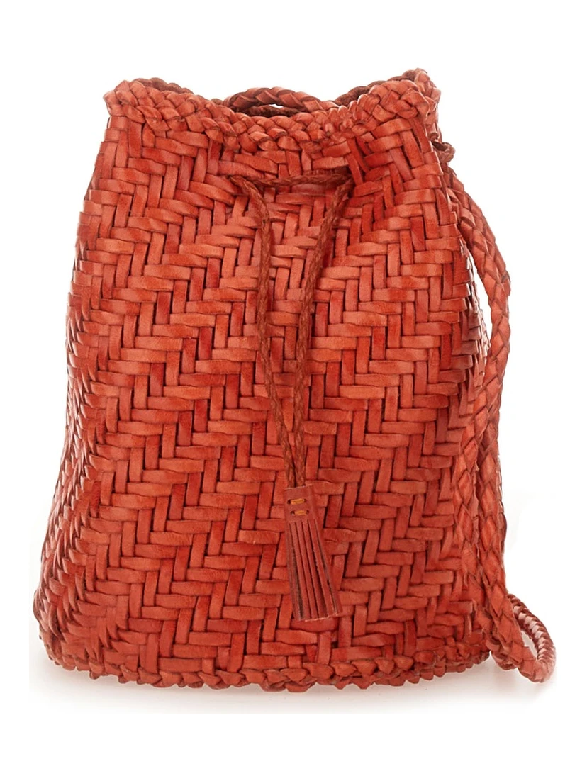 BORSA "POMPOM DOUBLE JUMP TAN"